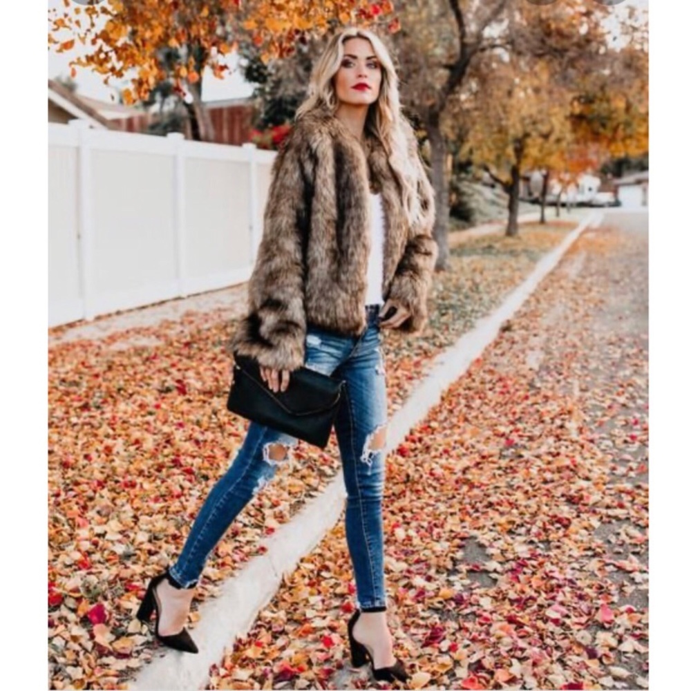 Crosby Pocketed Faux Fur Jacket